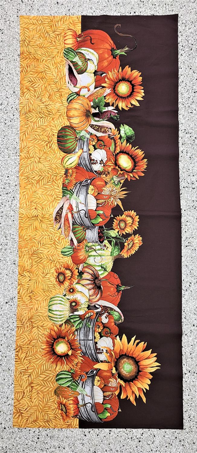 Fall Collage Runner  15"x 40"