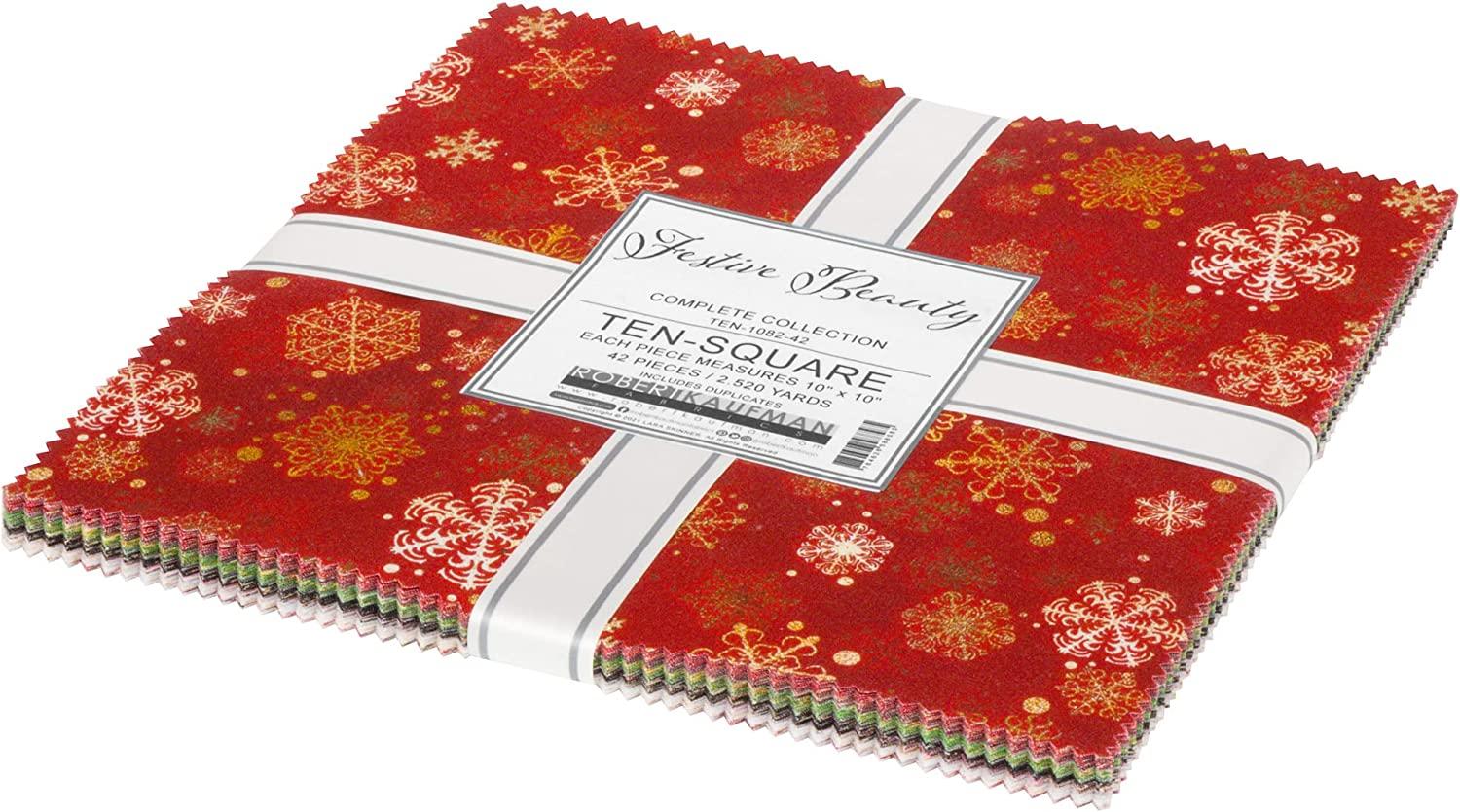 Festive Beauty 10 inch squares