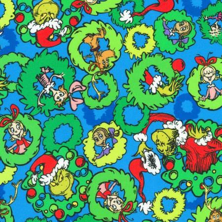 How the Grinch Stole Christmas- Wreaths Winter Blue