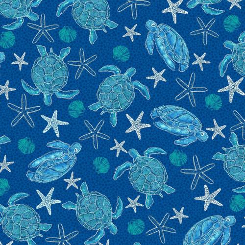 M'Ocean Tossed Turtles Blue