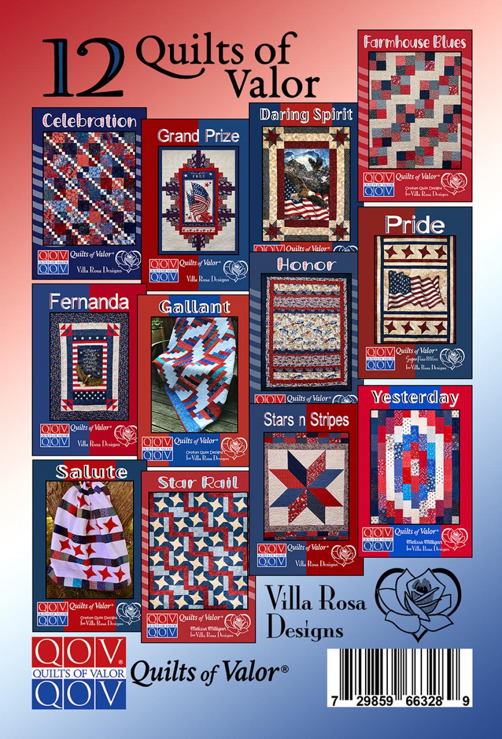 Quilts of Valor Patterns 12PK