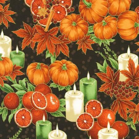Sweet Pumpkin Spice- Candles Walnut w/Metallic