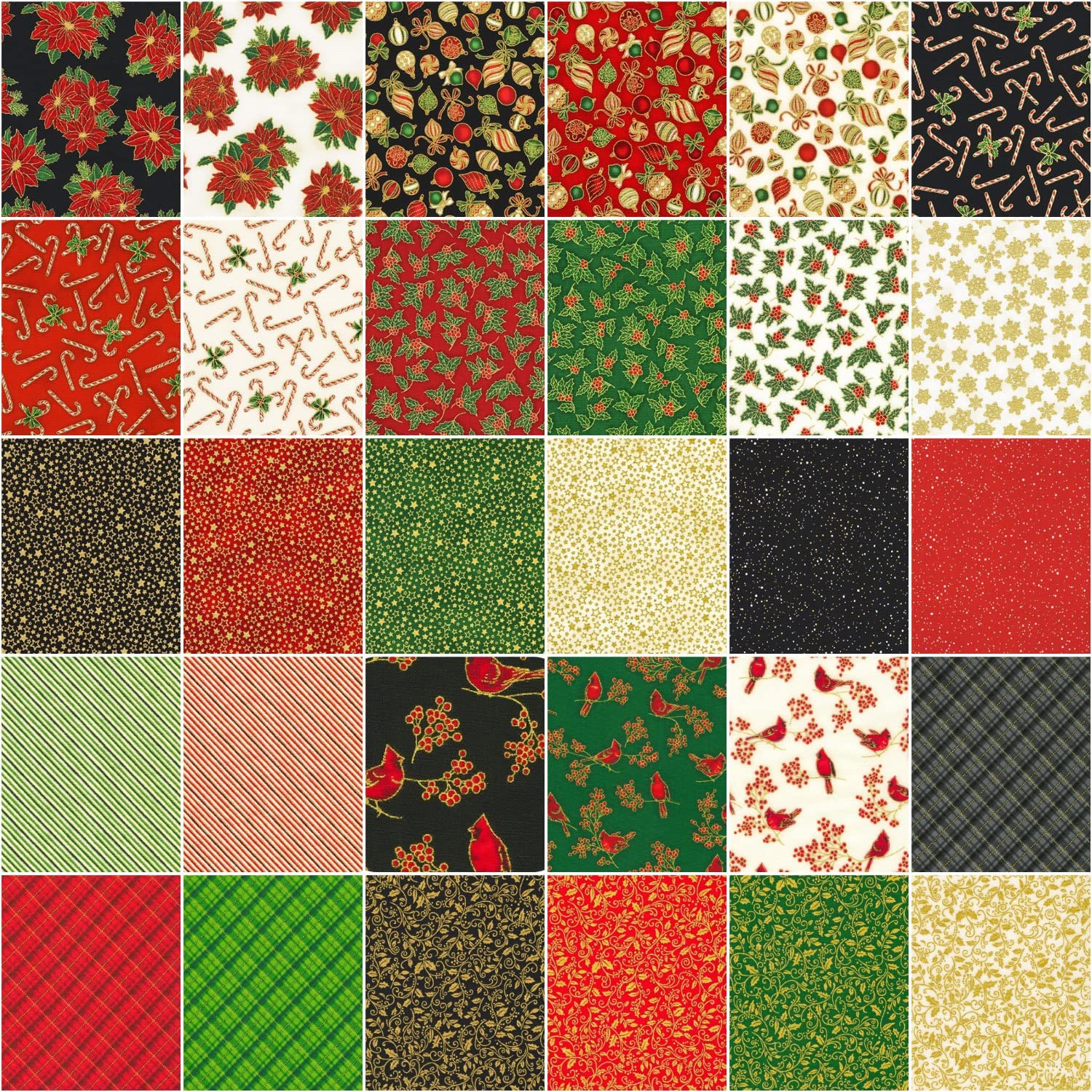 Holiday Charms 10"x 10" Squares