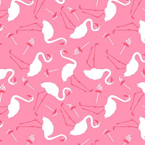 Tropical Bird Bath- Flamingos & Silly Straws