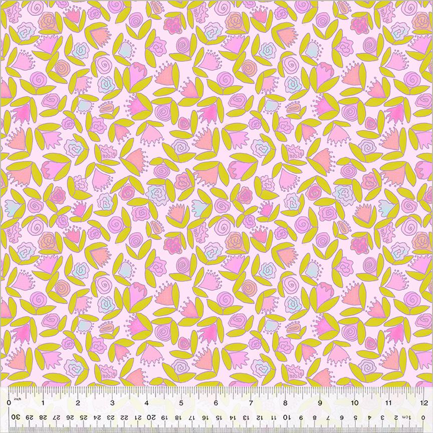 Windham Fabrics - Goodness Gracious - Little Ditsy Flowers - Cotton Candy