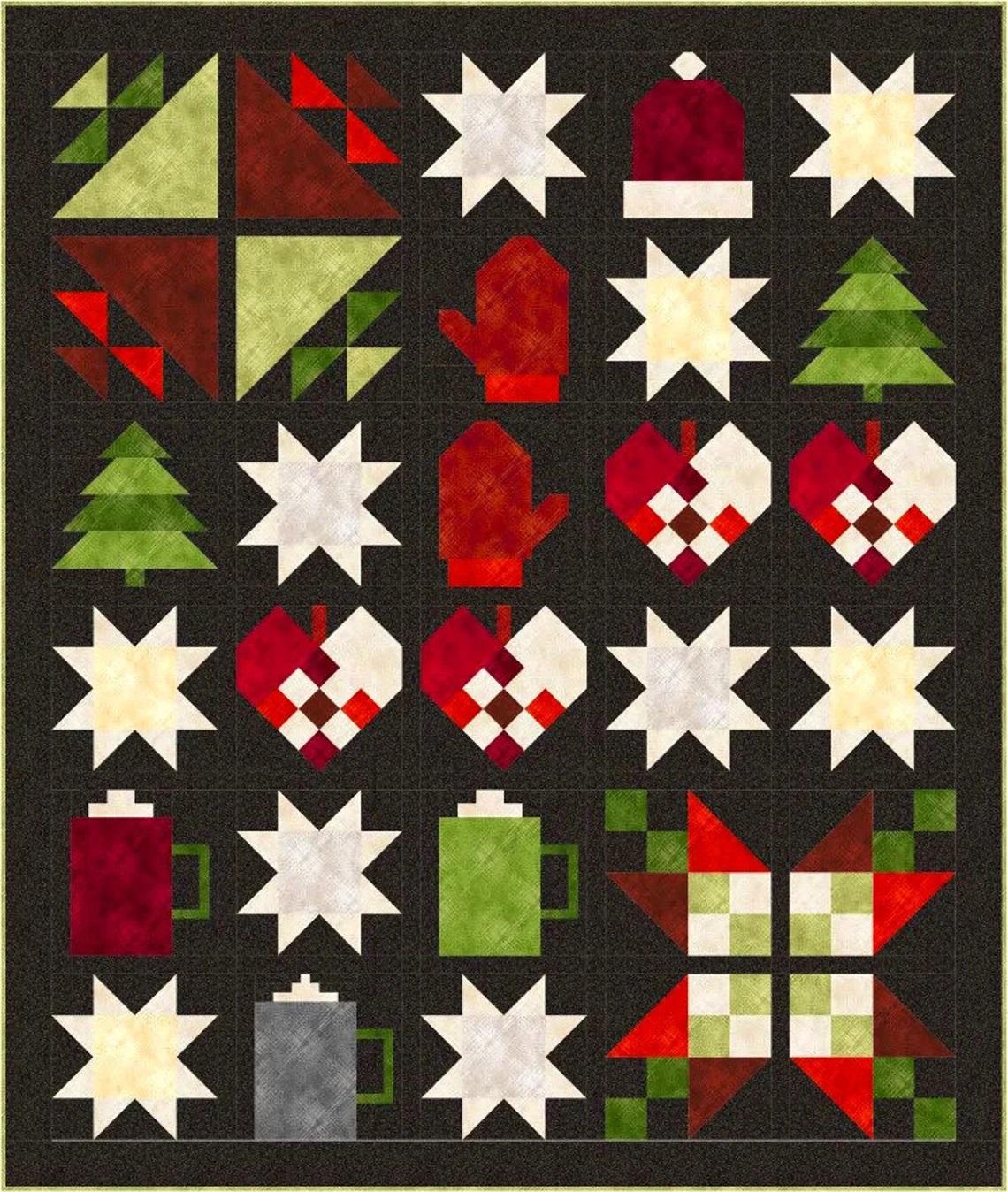 A Wintry Mix Quilt Kit  Quilt Size:  54" x 64"