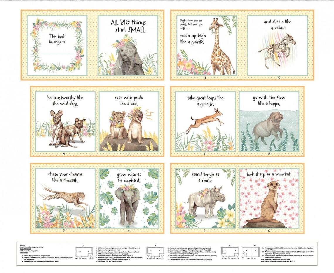 All Big Things Start Small- Baby Animal Book Panel