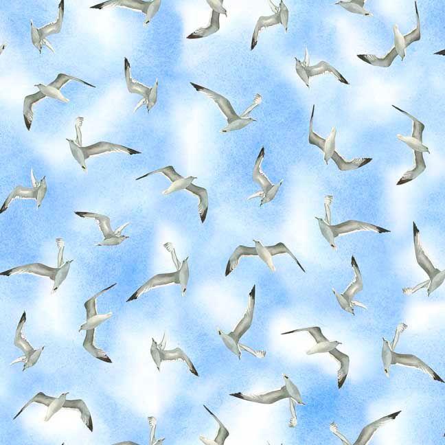 All Florida Shop Hop Seagulls - Blue