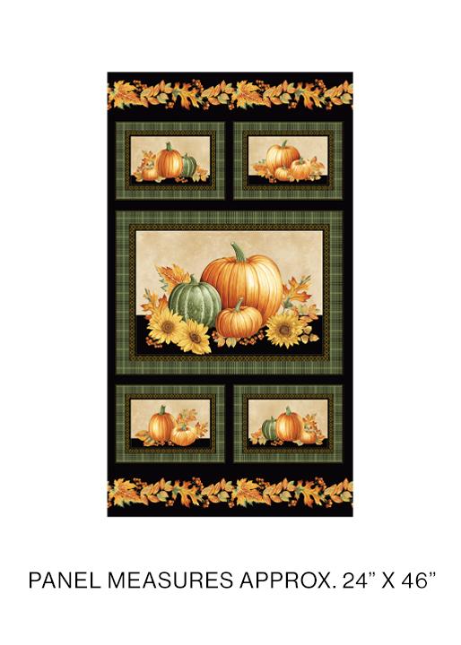 Autumn Elegsnce Panel Blk/Multi