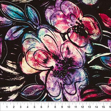 Batik Blooms - Raspberry