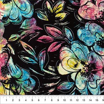 Batik Blooms - Turqoise
