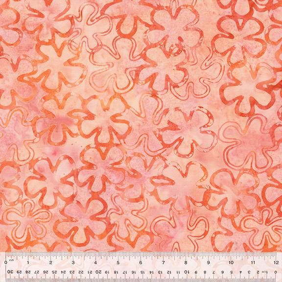 Clover - Flamingo  Anthology Fabrics - Jacqueline De Jonge - Dazzle