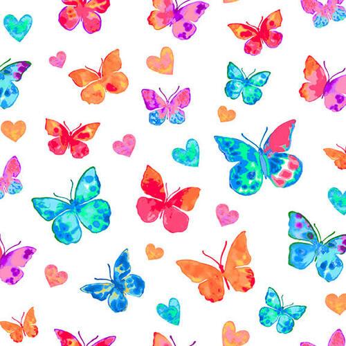 Color My Valentine Watercolor Butterflies