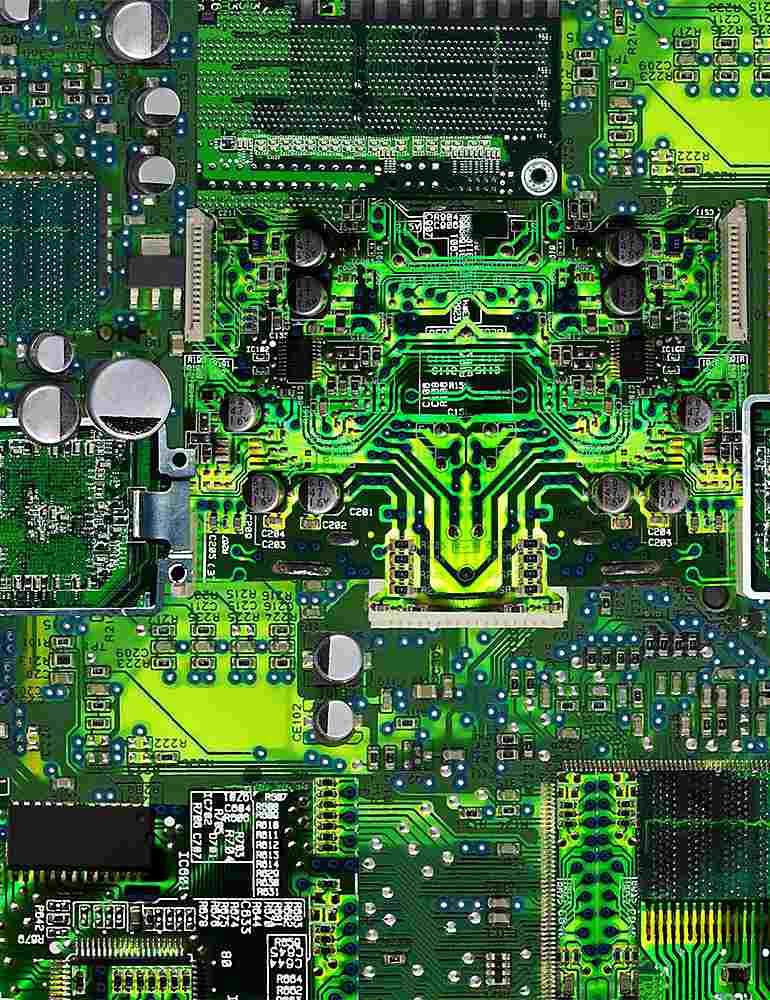 Computer Circuit Green