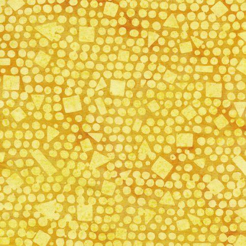 Confetti - Yellow Cornmeal   Island Batik