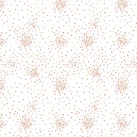 Dapple Dots - Orange White