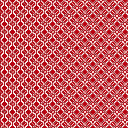 Diagonal Tartan - Red