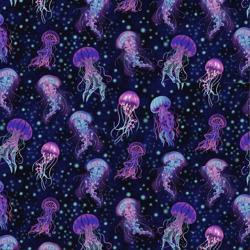 Electric Ocean -Bioluminescente Jellyfish