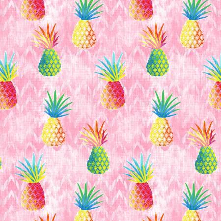 Colorful Pineapples - Pink