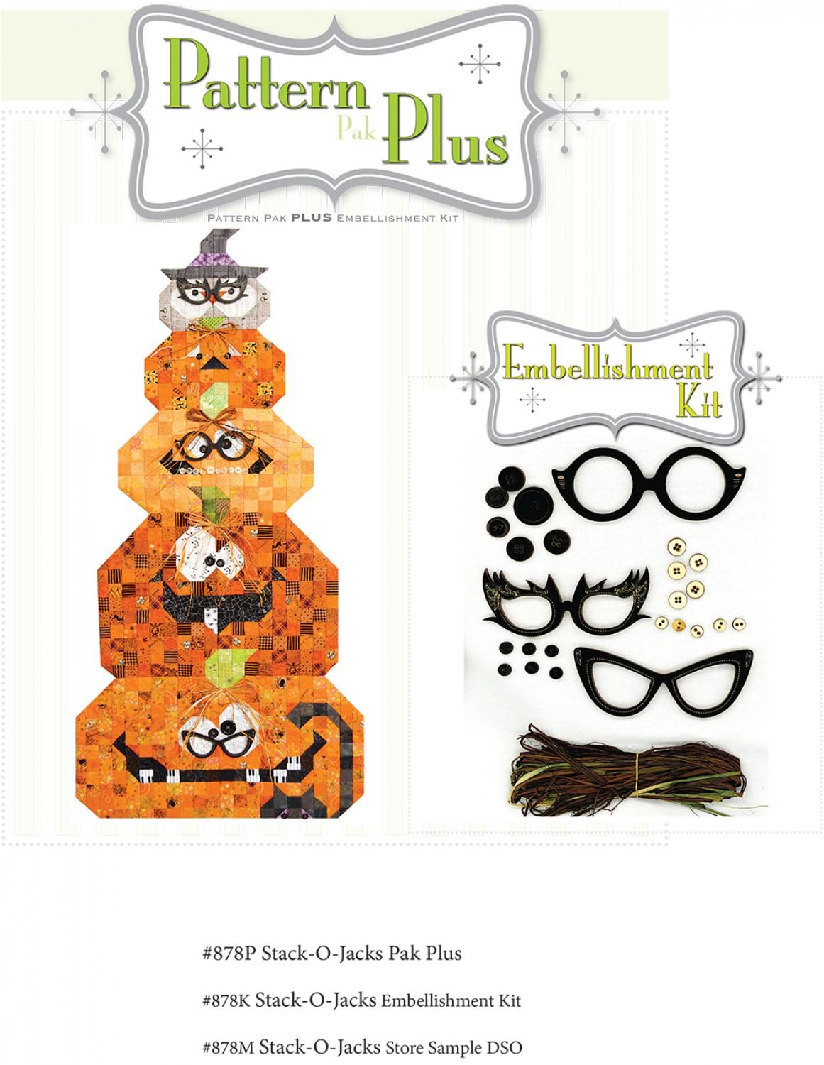 Stack-O-Jacks Goofy Pumpkin Stack Pattern Pak Plus
