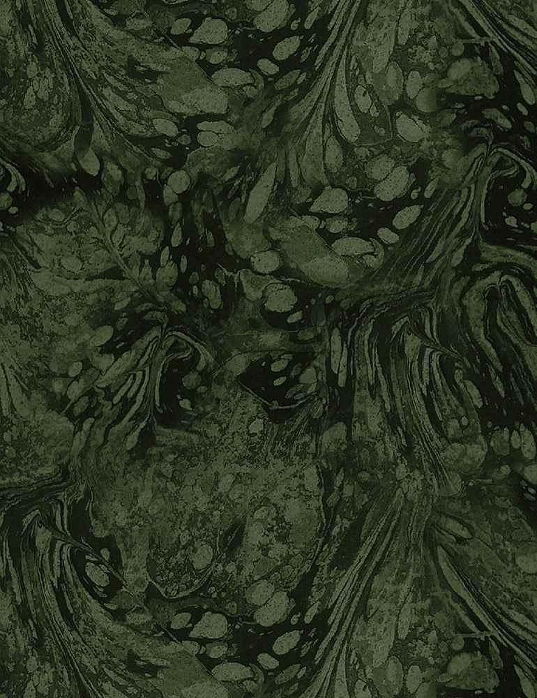 Floral Dreams- Marble texture- Moss
