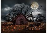 Haunted Halloween Pumpkin Panel