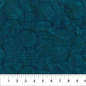 Hexic Lines- Pearl Blue Line Work Banyan Batiks