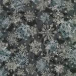 Holiday Flourish Snowflakes Silver/Black