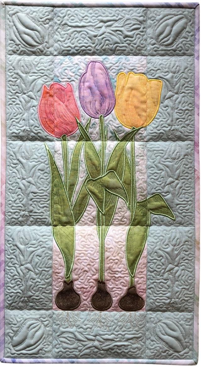 HoopSister Embroidery - Tulips Wall Hanging