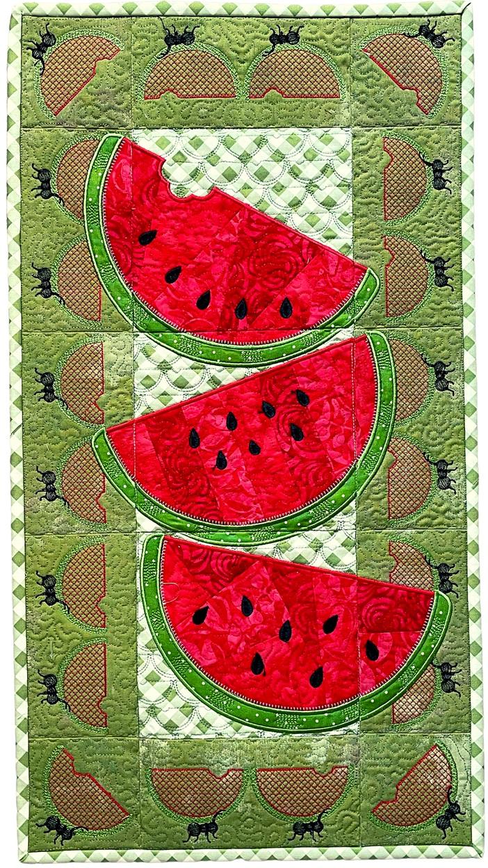 HoopSister Embroidery - Watermellon Wall Hanging