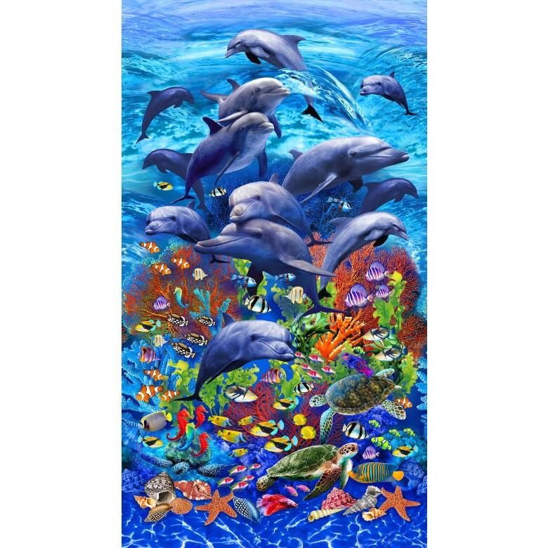 Jewels of the Sea - Panel 24" Repeat