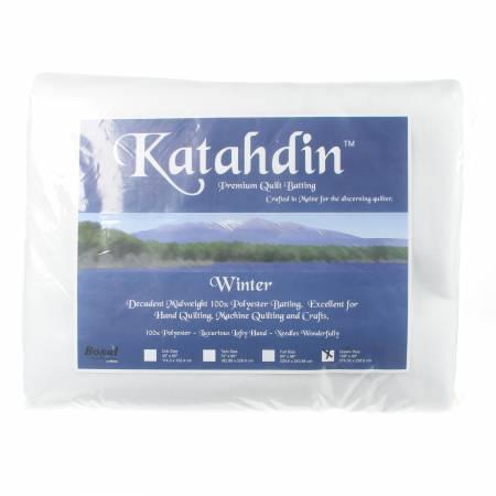Katahdin Premium 100% Polyester Batting - Winter 4.5oz - 108in x 90in # 223B-WHT