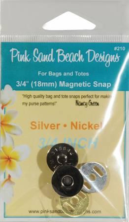 Magnetic Purse Snaps- Silver