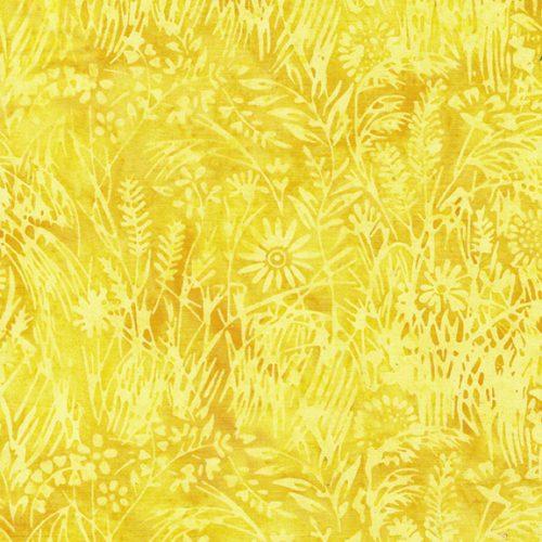 Meadow Grass - Yellow Banana  Island Batik