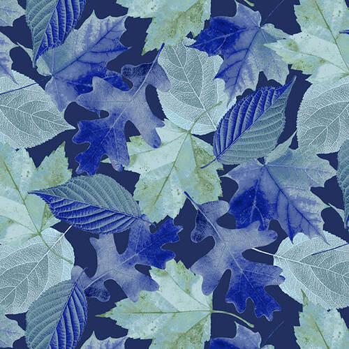 Natural Beauties- Leaves Blue