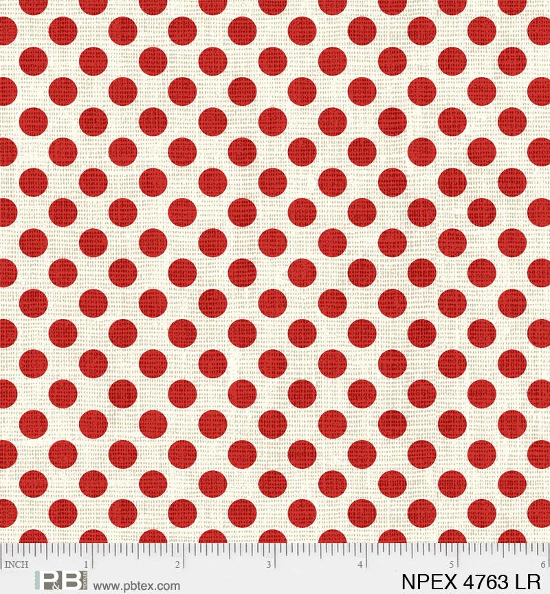 North Pole Express- Dots Light Red