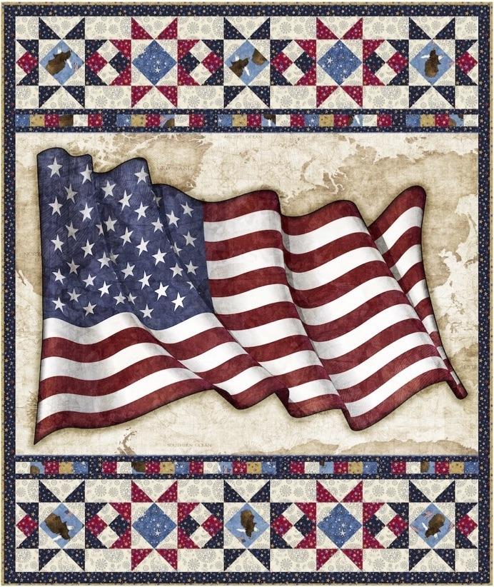 Old Glory 42" x 50" Pine Tree Country Quilts