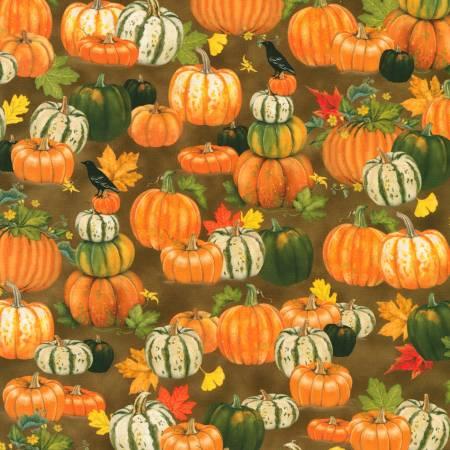 Pumpkins - Mocha Autumn Cats & Dogs