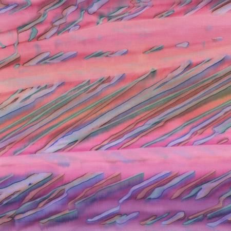 Raku Stripe Batik -  Hibiscus