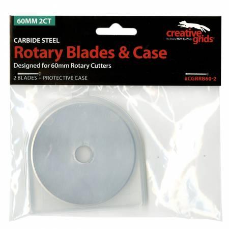 Rotary Blades & Case 60mm-2pk  Creative Grids