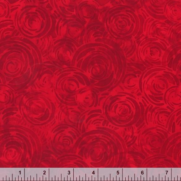 Scarlet Flame- Ruby Circular Rose