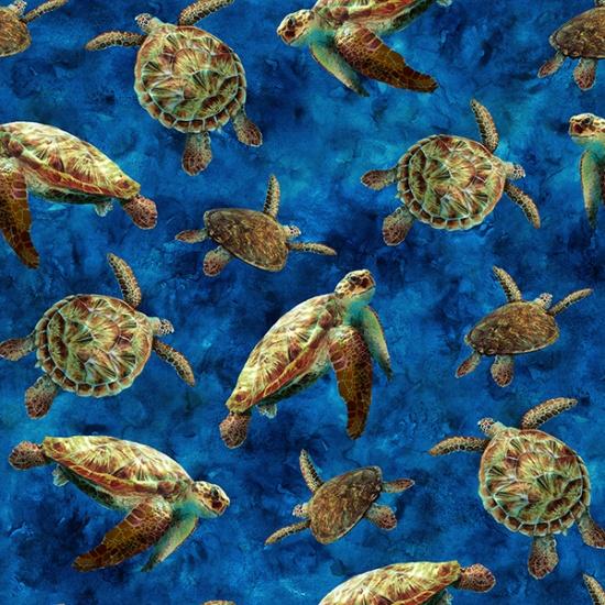 Sea Turtles - Cobalt  Tides of Color