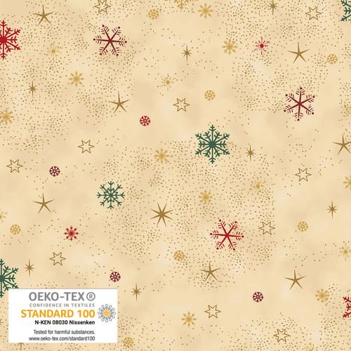 Snowflakes and Sprinkles - Beige/Gold