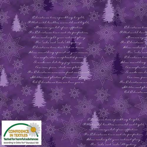 Stars and Sprinkle Lilac/Silver Pinetree Text
