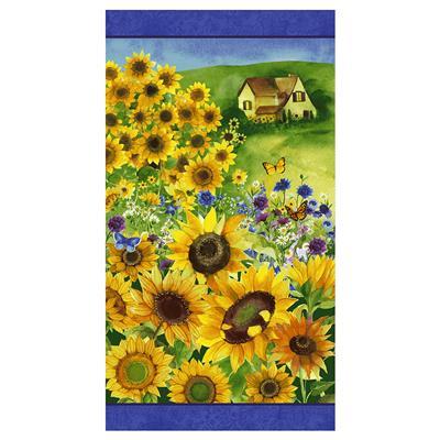 Sunny Fields Sunflower 24 x 44 Panel Multi Color