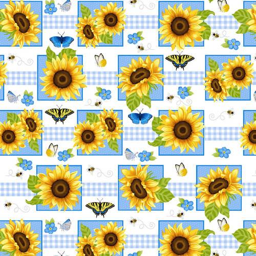 Sunny Sunflowers  Multi Squares
