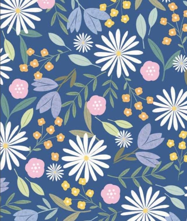 Sweet Spring- All Over Floral Blue