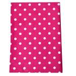 Tea Towel Hot Pink w/White Dots