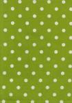 Tea Towel Lime Green With White Dots