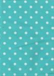 Tea Towel Turquoise w/ White Dots